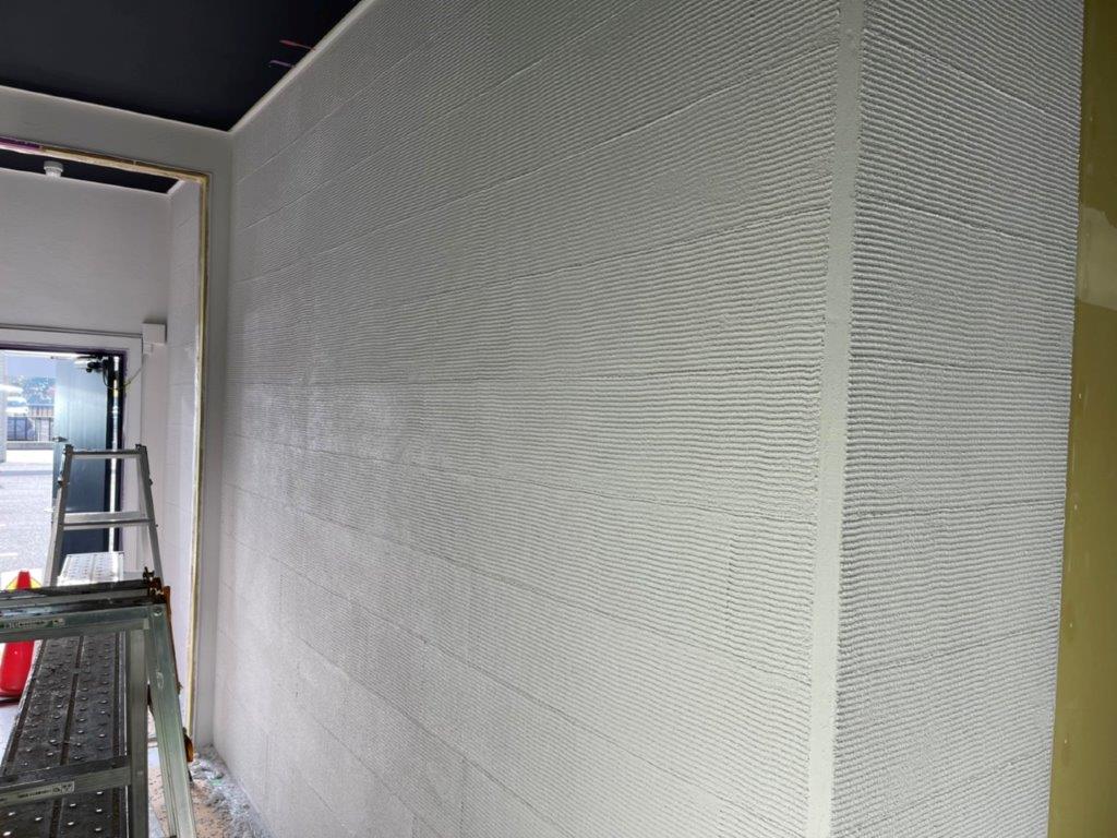 内壁のくしひき仕上げ塗装