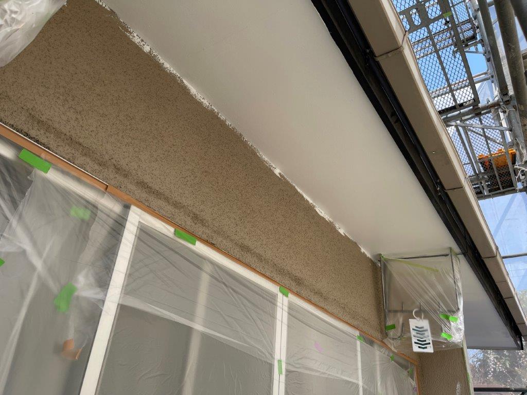 軒天の下地処理